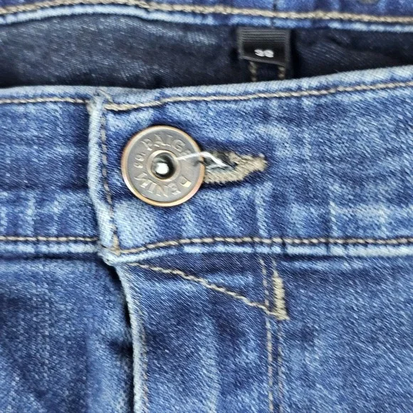 Paige Jeans Mens 38 (37x30) Blue Federal Straight Leg Stretch Casual Medium Wash - Picture 4 of 16